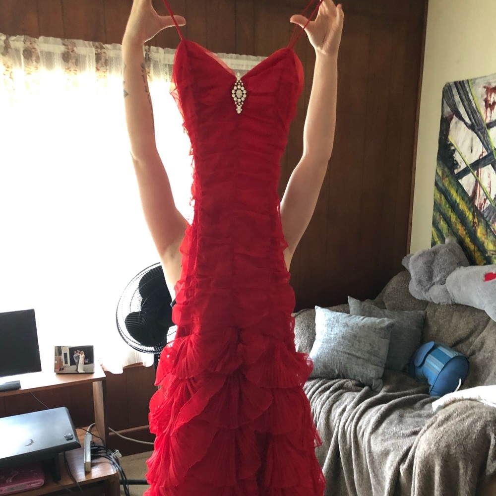Red Custom Made Formal Dress